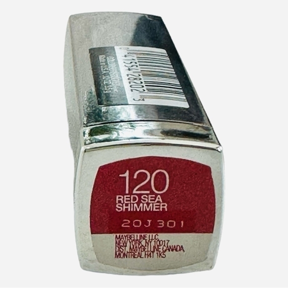 Rare Lipstick MAYBELLINE ColorSensational LIPSTICK Lip Color RED SEA SHIMMER - Picture 5 of 5